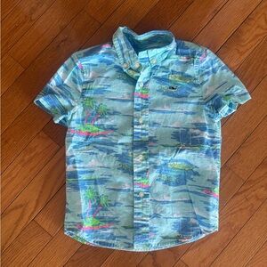 Vineyard Vines Kids Tropical Print Shirt